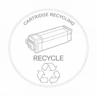 Recycling program badge